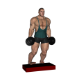 Calf Raise - Standing Dumbbell Toes In